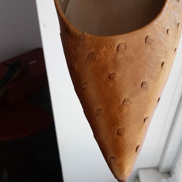 Salvatore Ferragamo Siona ostrich d'orsay heels - Picture 9 of 13